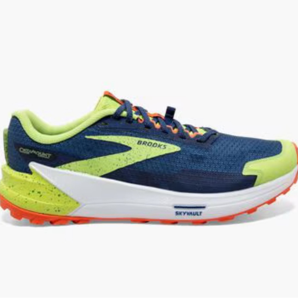 Brooks Catamount Trail Running Hiking Blue and Yellow Men’s 9